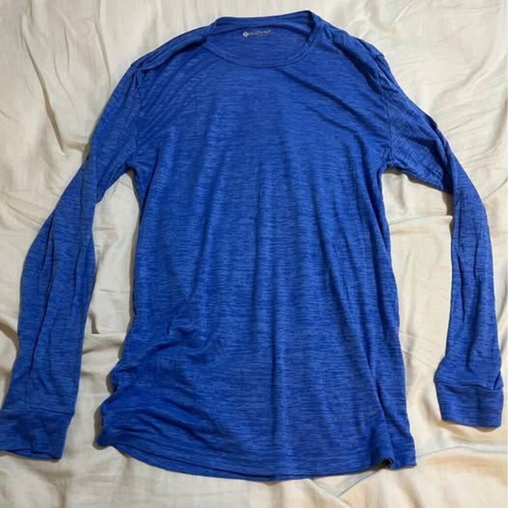 Heatkeep Blue Long Sleeve Shirt Size S